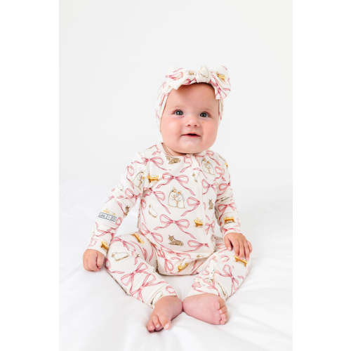 Let Us Adore Him PJ Footless Onesie Bamboo – Holy Pals
