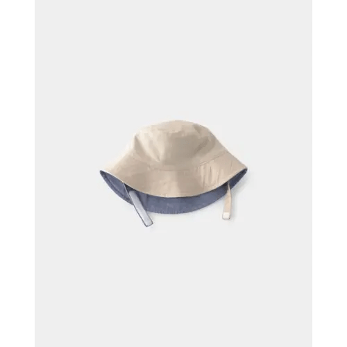 Baby Boy Reversible Bucket Swim Hat - Khaki/Blue - OshKosh B'gosh | Carter's