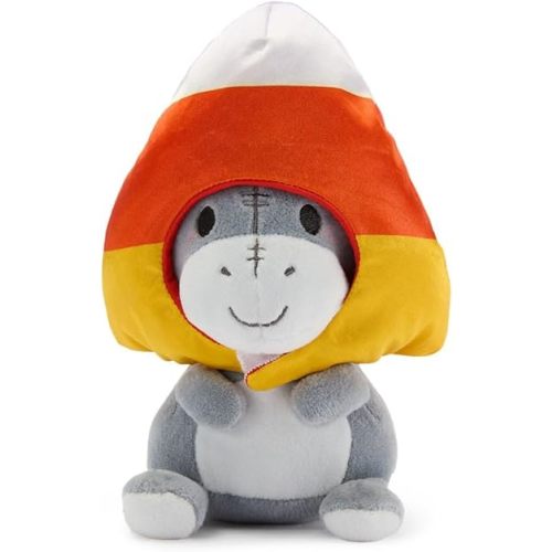 DISNEY STORE Official Mini Mix-Its Plushies – Eeyore - Cute Stuffed Animals - Mix & Match Detachable Hats - Hook and Loop Strap - Plush Toys for Kids and Collectors, 7 Inch