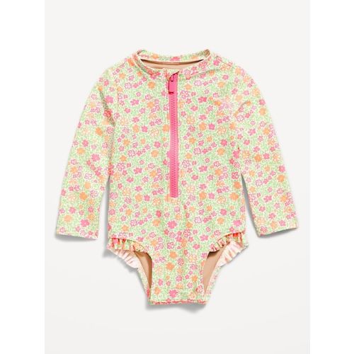 Long-Sleeve Rashguard Swim One-Piece for Baby