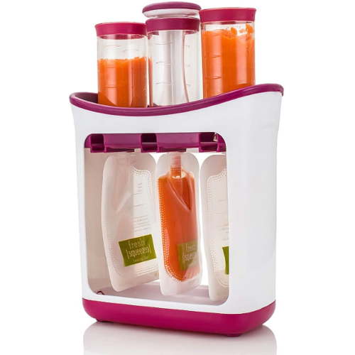 Squeeze Station, Squeeze Maker Including Storage Bags