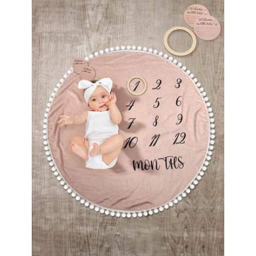 SHEIN Newborn Baby Boy Ball & Alphabet Printed Photography Set