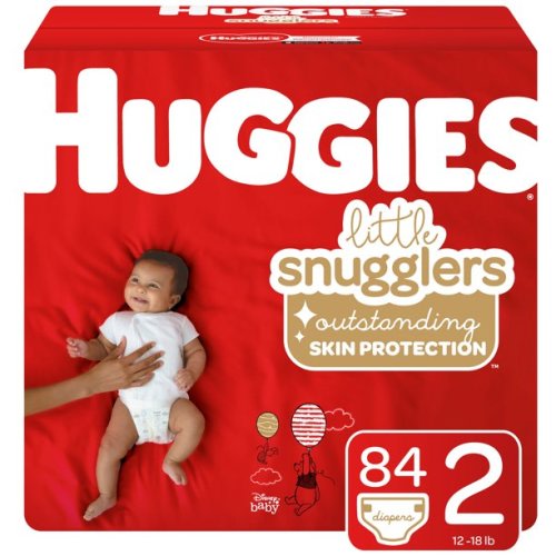 Huggies Little Snugglers Baby Diapers, Size 2, 84 Ct, Giga Jr Pack
