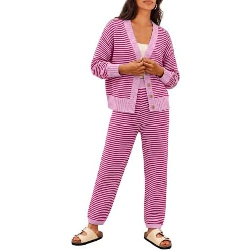LILLUSORY Women 2 Piece Sweater Matching Lounge Sets 2026 Fall Outfit