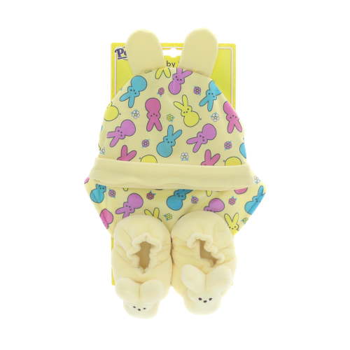 PEEPS® Bunny 3-Piece Baby Gift Set with Hat, Bib, and Booties—Yellow