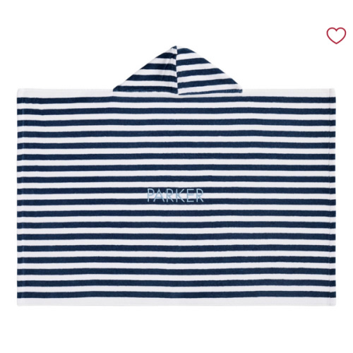 Mini Stripe Baby Beach Hooded Towel