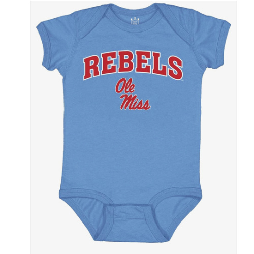 Little King NCAA Infant Romper-Arch Team Logo-100% Soft Cotton-Sizes 0-3M 6M 12M 18M