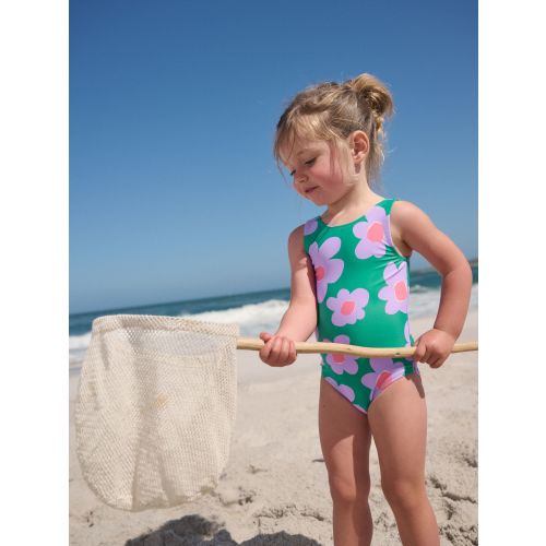 Green Stampy Floral Swimsuit (3mths-7yrs)