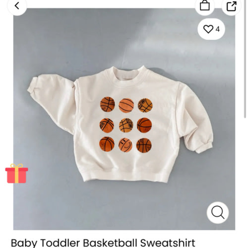Baby Toddler Basketball Sweatshirt