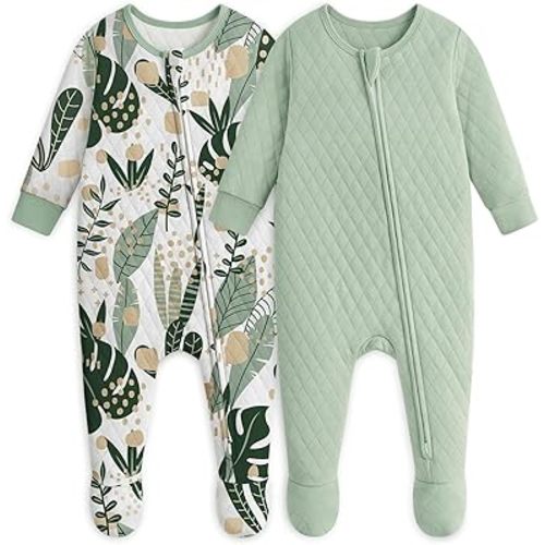 Yoofoss Baby Pajamas Organic Cotton Baby Sleepers for Newborn 0-3 3-6 6-9 Months Boys Girl Clothes Footed Pjs