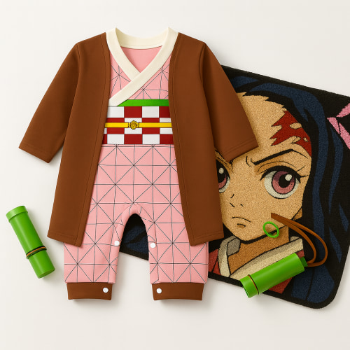 Little Nezuko Kids Cosplay Bodysuit