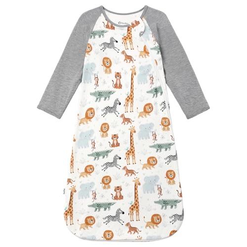 PATPAT Bamboo Viscose Baby Wearable Blanket (Sleep Sack), Long Sleeve, 0.5 TOG, Breathable & Soft, 2-Way Zipper, 0–24 Months