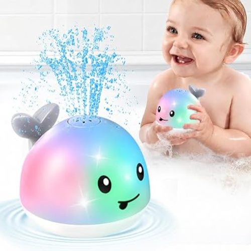 Amazon.com: Gigilli Whale Bath Toy Sprinkler Light Up Baby Bath Toys for Babies Toddler | 18+ Month Toddlers Pool Water Toy, Bath Toys for Kids Ages 2 3 Year Old Boy Girl Gift Infant Birthday Bathtub Water Table Toy : Toys & Games