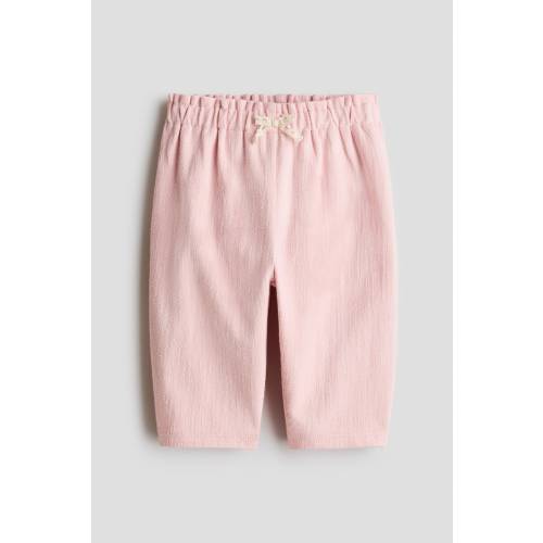 TEXTURED COTTON PANTS