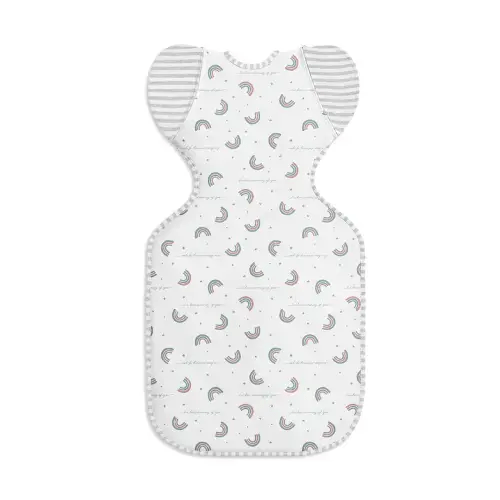 Swaddle Up™ Transition Bag 1.0 TOG Cotton White Rainbow Dream