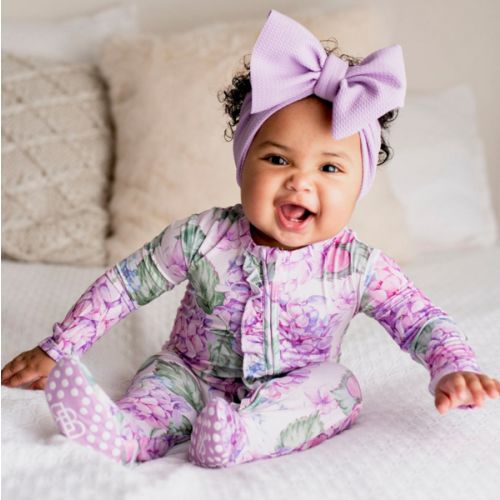 You Had Me At Hydrangea Ruffle Footie