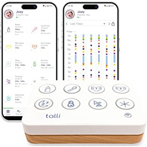 Talli - WiFi Device to Log Feedings, Diapers, Sleep & More with One Touch, Links to The Talli App Where You can Monitor Everything & Share Data with Caregivers and Doctors, 2023 Launch Date