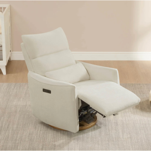 Janice Power Swivel Nursery Glider Recliner with Power Headrest