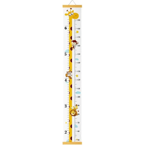 Growth Chart,Kids Canvas Height Ruler,Removable Wall Decor