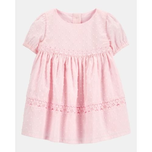 Baby Textured Babydoll Dress- Pink - OshKosh B'gosh | Carter's
