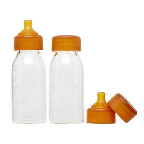 Twin pack Organic Glass/rubber bottles