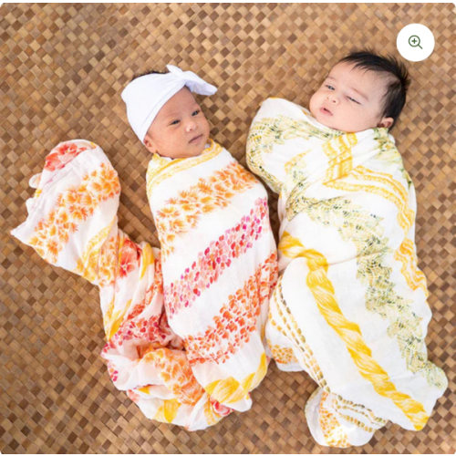 The Keiki Dept Bamboo Kapa Moe (Muslin Swaddle Blanket)