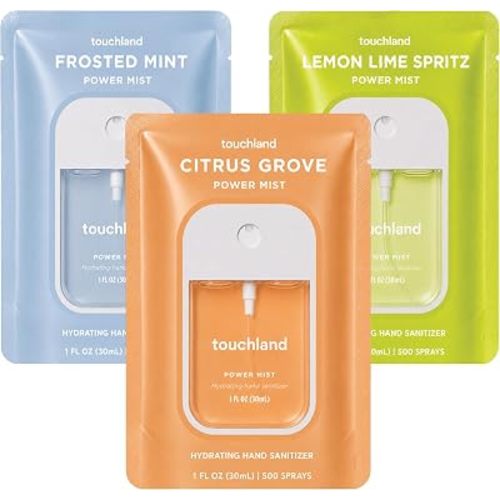 Touchland Hand Sanitizer Spray, Fresh Trio - 3 x 1 FL OZ