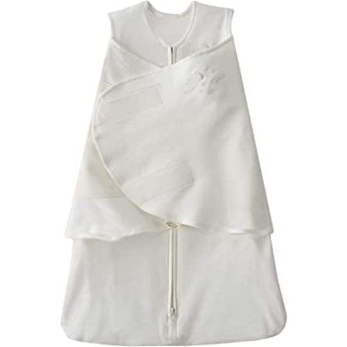 HALO 100% Cotton Sleepsack Swaddle, 3-Way Adjustable Wearable Blanket, TOG 1.5, Natural, Newborn, 0-3 Months