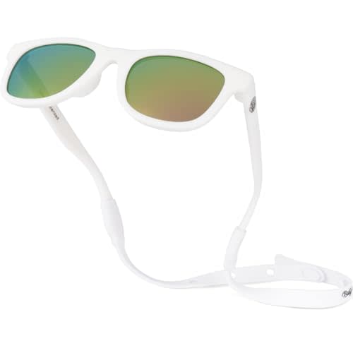 Polarized Baby Sunglasses With Strap - Unbreakable Flexible Infant Sunglasses For Toddlers Newborns 0-24 Months