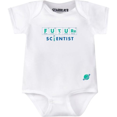 Starrior Ultra Soft Future Scientist Onesie, Educational Unisex Baby Bodysuit, Newborn Onesie, Short Sleeve Infant Bodysuit