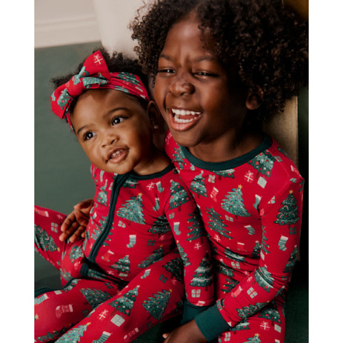 Little Sleepies Joyful Traditions Red Zippy