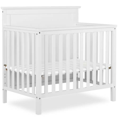 Dream On Me, Crib, Ava 4-in-1 Convertible Mini Crib, White