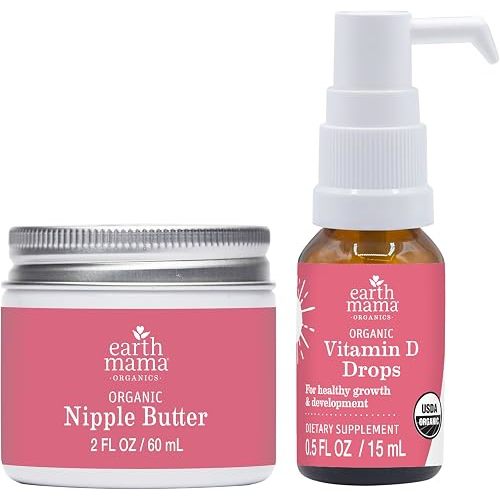 Earth Mama Vitamin D Drops Nipple Butter 2oz