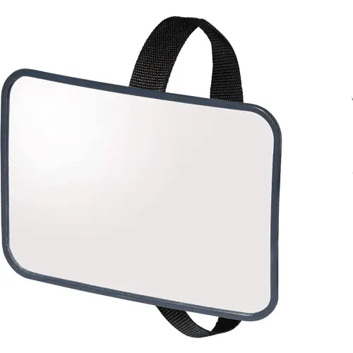 Jolly Jumper Baby Mirror Standard - Non-Rotating Wide View Rear-Facing Car Mirror with Headrest Mount & Shatter-Resistant Surface