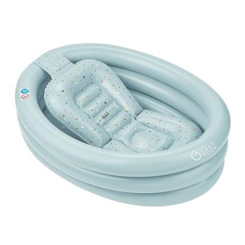 Babymoov Inflatable Baby Travel Bathtub, Aqua Dots