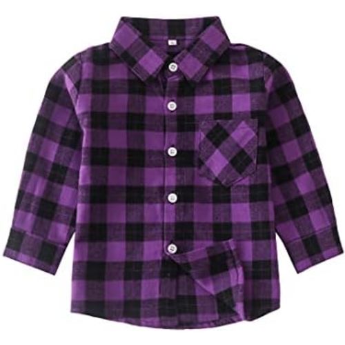 Men & Boy Button Down Shirt Kid Flannel Shirt Toddler Buffalo Plaid Shirt Boys Western Shirts Long Sleeve Father Son Shirt