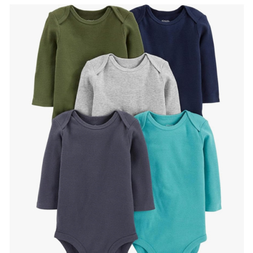 Simple Joys by Carter's Baby-Boys Long-Sleeve Bodysuit Pack of 5Bodysuit