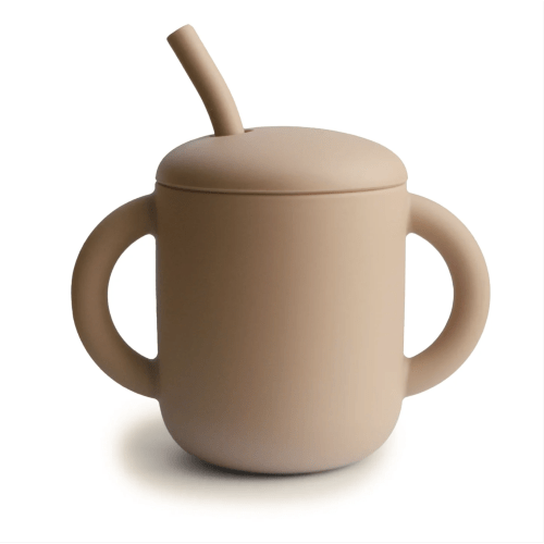 Silicone Training Cup + Straw