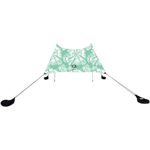 Neso Grande Portable Beach Tent Sun Shelter - Lightweight Beach Shade Canopy - Easy Setup for Family Outings - Patented Reinforced Corners - UPF 50+ Sun Protection - 7ft Tall, 9 x 9ft