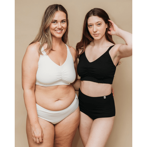 Natural (no dye) Organic Full Bust Sports Bra - 100% Organic Cotton – Q for Quinn