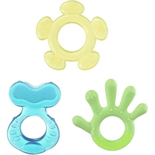 Nuby 3 Step Soothing Teether 3 Piece Set, BPA Free - Assorted Color