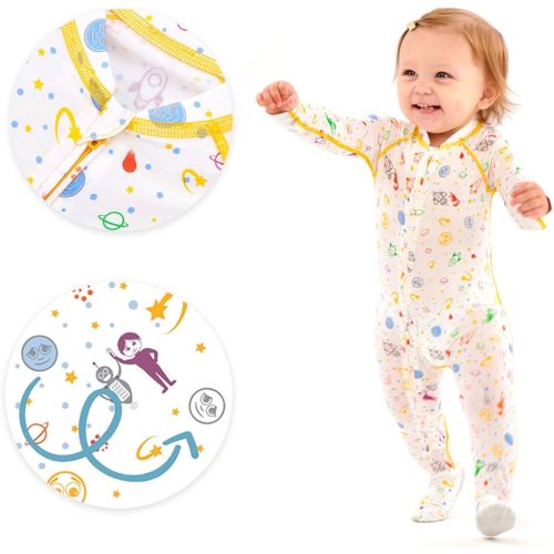 Eczema Baby Pajamas Sleeper Suit - for Moderate to Severe Atopic Dermatitis for Soothing Wet Wrapping Treatments