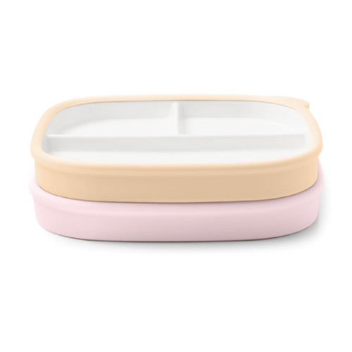 Clean Start Toddler Divided Plate | Premium Ceramic | Non Toxic – Ello