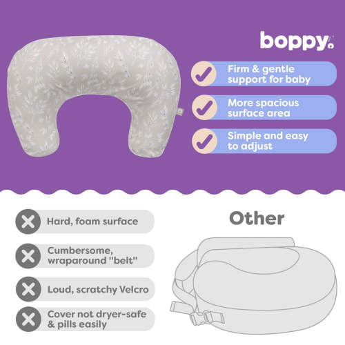 Boppy x Babylist Nursing Pillow - Beige Woodland Tapestry