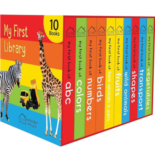 My First Library: Boxset of 10 Board Books for Kids