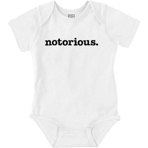 Brisco Brands Notorious Cool 1990s Throwback Baby Romper Boys or Girls