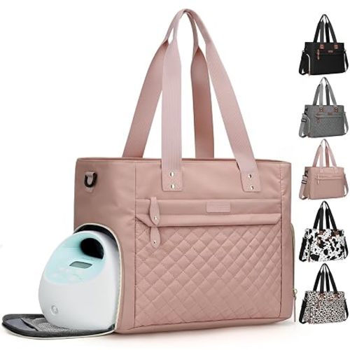 Pritent Baby Diaper Bag Tote,Waterproof Maternity Breast Pump Bags for Mom