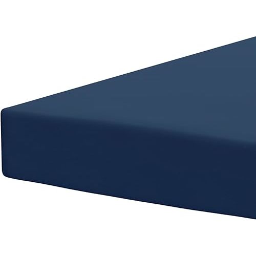 Pobi Baby Fitted Crib Sheet for Boys & Girls, Cotton Blend (Deep Navy)