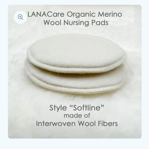 LANACare Merino Wool Nursing Pads, Style "Softline" – Danish Woolen Delight