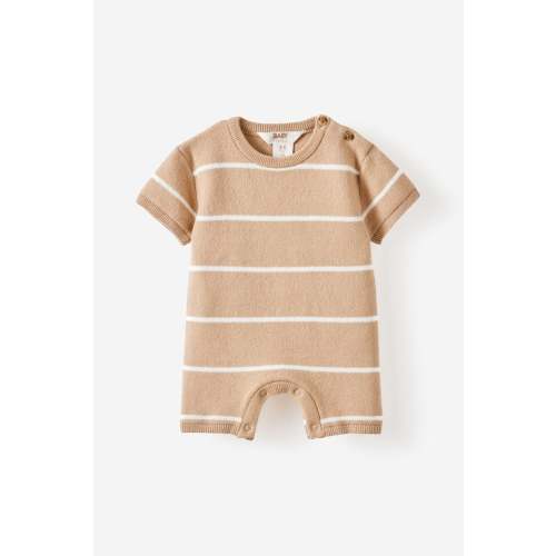 Organic Knit Short Sleeve All In One